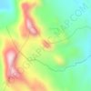 Topografische Karte Pico médio dos três irmãos, Höhe, Relief