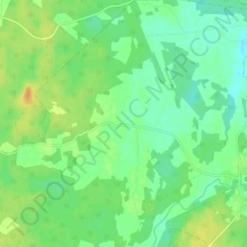 Topografische Karte Orleka, Höhe, Relief