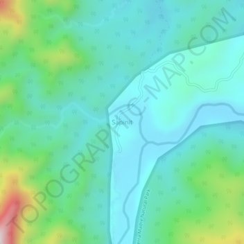 Topografische Karte Sapinit, Höhe, Relief