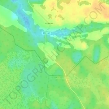 Topografische Karte Соболева Гора, Höhe, Relief