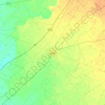 Topografische Karte Gojra, Höhe, Relief