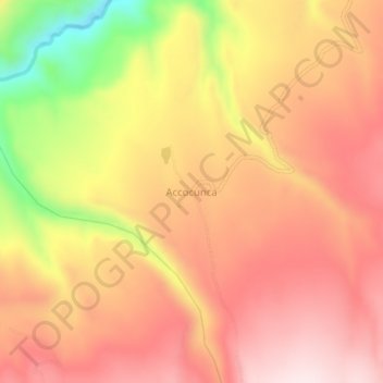 Topografische Karte Accocunca, Höhe, Relief