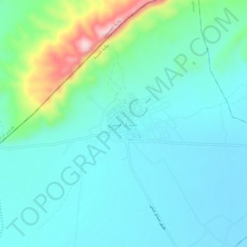 Topografische Karte Sidi Aïch, Höhe, Relief
