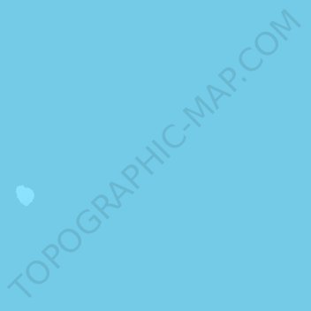 Topografische Karte Zapatos Islands, Höhe, Relief