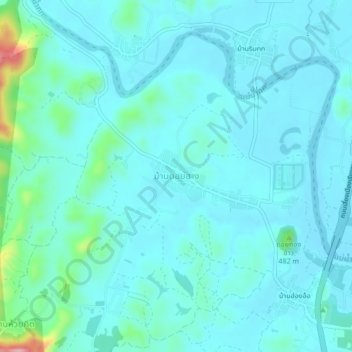 Topografische Karte Ban Doi Hang, Höhe, Relief