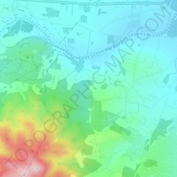 Topografische Karte Tarraula, Höhe, Relief