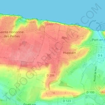 Topografische Karte Villiers sur Port, Höhe, Relief