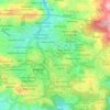 Topografische Karte Holy Ghost Proper, Höhe, Relief