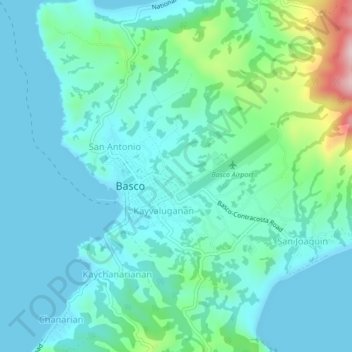 Topografische Karte Kayhuvokan, Höhe, Relief