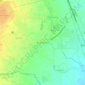 Topografische Karte Buenavista, Höhe, Relief