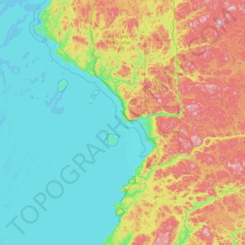 Topografische Karte Agawa Islands, Höhe, Relief