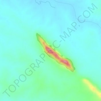 Topografische Karte Mount Nigger, Höhe, Relief