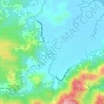 Topografische Karte Capalayan Playground, Höhe, Relief