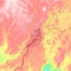 Topografische Karte Măng Đen, Höhe, Relief