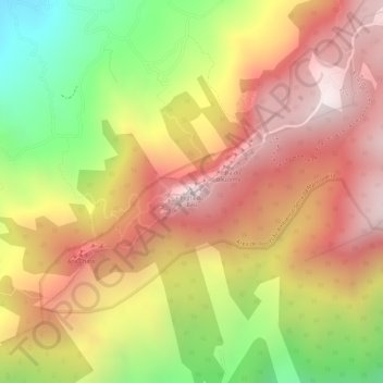 Topografische Karte Pedra do Baú, Höhe, Relief