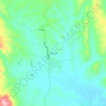 Topografische Karte Kiling, Höhe, Relief