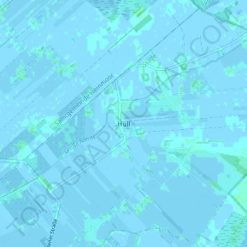 Topografische Karte Hüll, Höhe, Relief