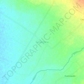 Topografische Karte Santa Elena, Höhe, Relief