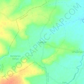 Topografische Karte Neelbad, Höhe, Relief