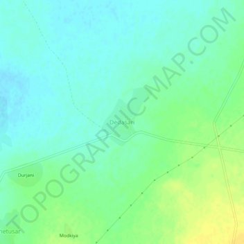 Topografische Karte Dedasari, Höhe, Relief