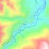 Topografische Karte Delfin, Höhe, Relief
