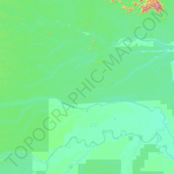 Topografische Karte Japurá, Höhe, Relief