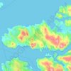 Topografische Karte Ardnamurchan, Höhe, Relief