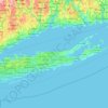 Topografische Karte Suffolk County, Höhe, Relief