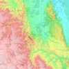Topografische Karte Pasco, Höhe, Relief
