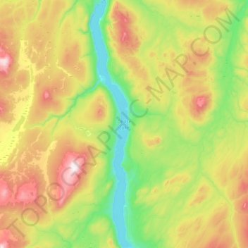 Topografische Karte Dease Lake, Höhe, Relief