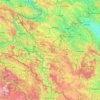 Topografische Karte Златиборски управни округ, Höhe, Relief