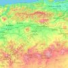 Topografische Karte Ain Defla, Höhe, Relief