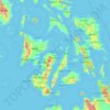 Topografische Karte Visayas, Höhe, Relief
