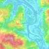Topografische Karte Gagetown, Höhe, Relief