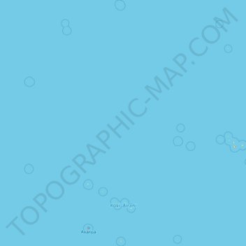 Topografische Karte Cookinseln, Höhe, Relief