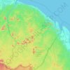 Topografische Karte Guyane, Höhe, Relief