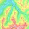 Topografische Karte Pontresina, Höhe, Relief