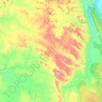 Topografische Karte Pituba, Höhe, Relief