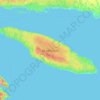 Topografische Karte Isla de Anticosti, Höhe, Relief