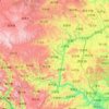 Topografische Karte Li County, Höhe, Relief