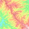 Topografische Karte Califórnia, Höhe, Relief