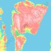 Topografische Karte Isla Somerset, Höhe, Relief