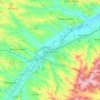 Topografische Karte L'Isle-Jourdain, Höhe, Relief