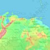 Topografische Karte Venezuela, Höhe, Relief