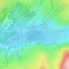 Topografische Karte Llyn Nantlle Uchaf, Höhe, Relief