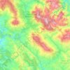 Topografische Karte Cercle de Bab Taza دائرة باب تازة, Höhe, Relief