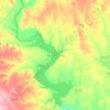 Topografische Karte Lake Whitney, Höhe, Relief