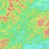 Topografische Karte Kaihua County, Höhe, Relief