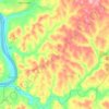 Topografische Karte Nicholson Township, Höhe, Relief