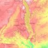 Topografische Karte Malawi, Höhe, Relief
